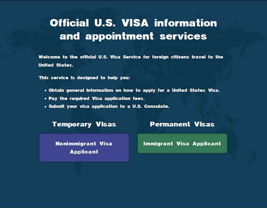 Сайт для записи на визу в США ais.usvisa-info