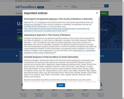Где сейчас выдают визы в США