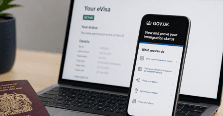 Инструкция по регистрации eVisa на сайте UKVI