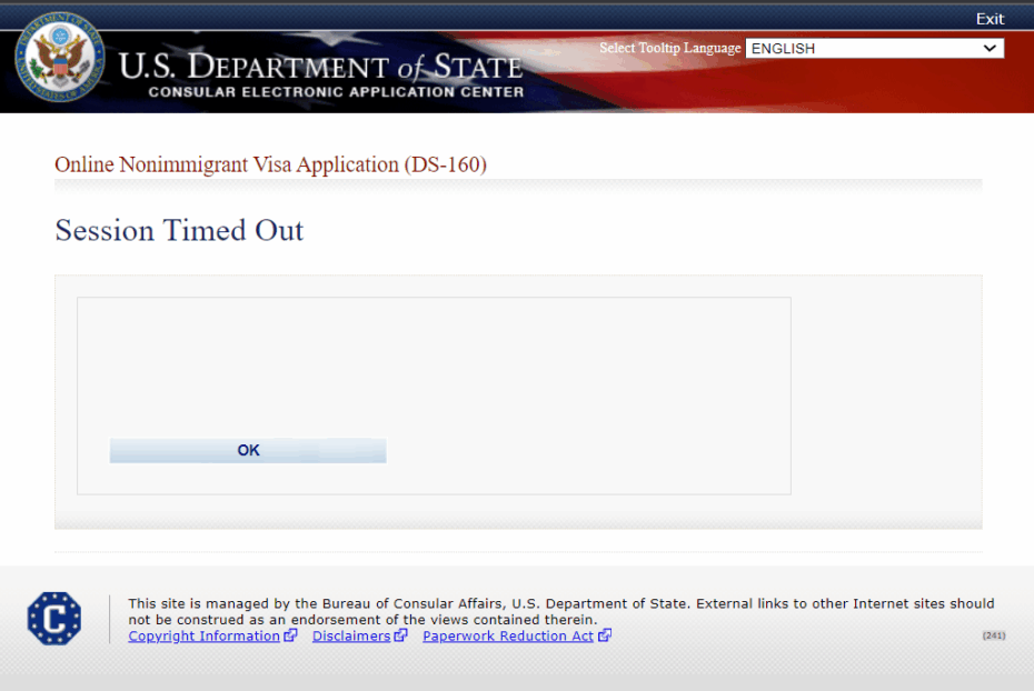 Session Timed Out